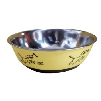 PETS FRIEND SMALL PLASTIC COVERED BOWL FOR DOG AND CAT 